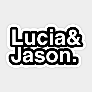 GTA VI Lucia & Jason. (White) Sticker